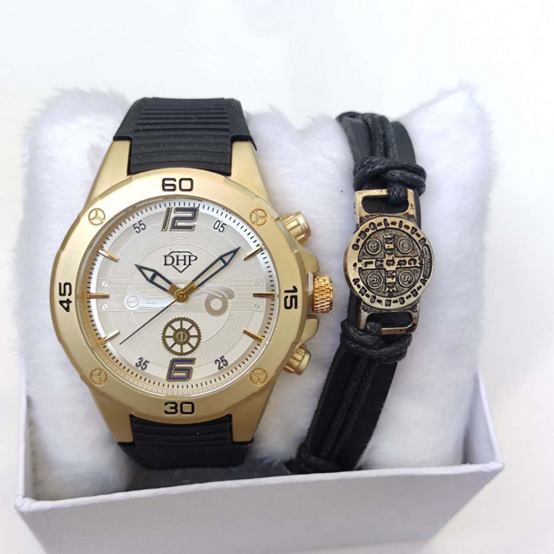 ⌚KIT RELOGIO E PULSEIRA👨