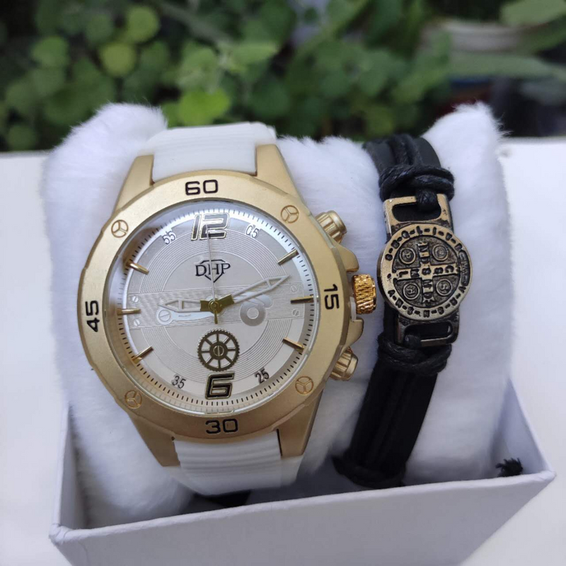 ⌚KIT RELOGIO E PULSEIRA👨