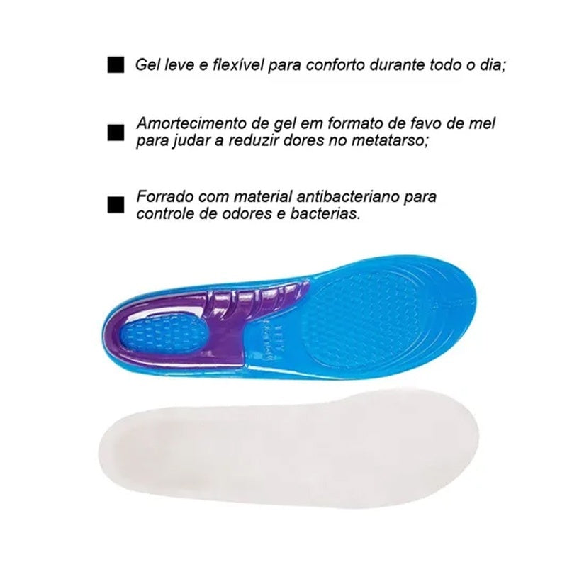 Palmilha Dual Gel Anatômica